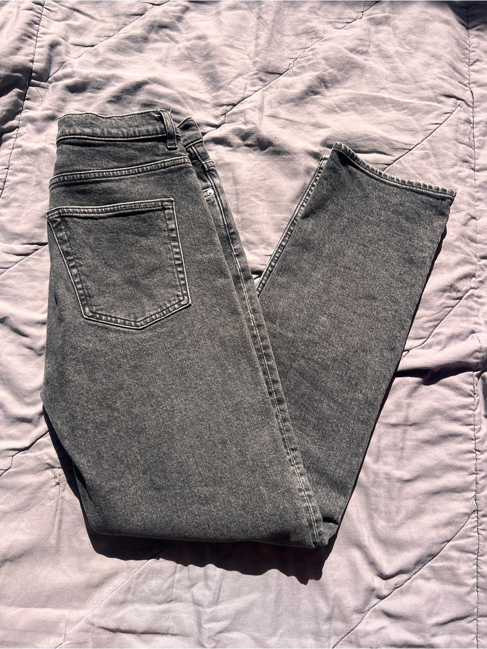 & Other Stories Washed Gray Denim Jeans